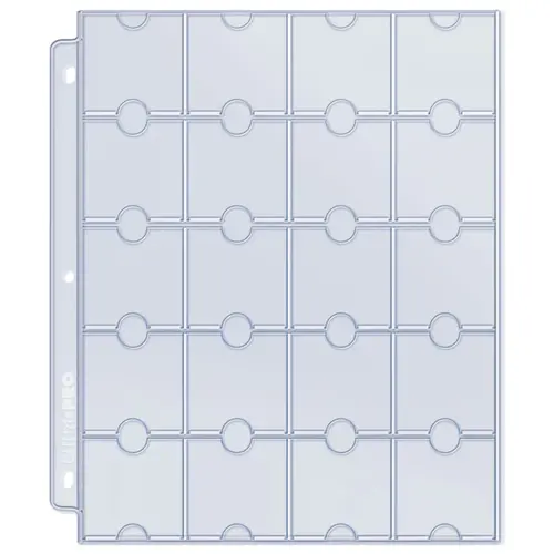 Ultra Pro 20-Pocket Platinum Page for Coins and Tokens Ultra Pro (10-pack)