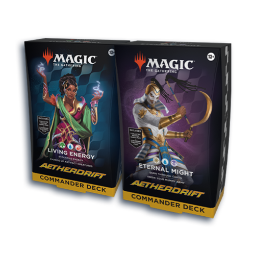 Magic The Gathering Aetherdrift Commander Deck Set MTG (2 Decks) Magic The Gathering Aetherdrift Commander Deck Set MTG (2 Decks)
