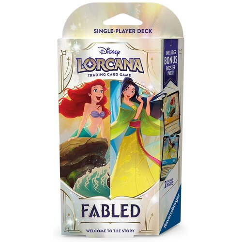 Disney Lorcana Disney Lorcana - Fabled - Starter Deck Ariel & Mulan Disney Lorcana Disney Lorcana - Fabled - Starter Deck Ariel & Mulan