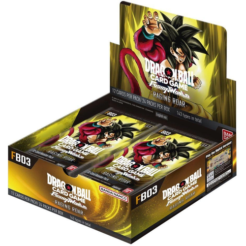 Dragon Ball Super Card Game Dragon Ball SCG - Fusion World - Raging Roar Booster Box Dragon Ball Super Card Game Dragon Ball SCG - Fusion World - Raging Roar Booster Box