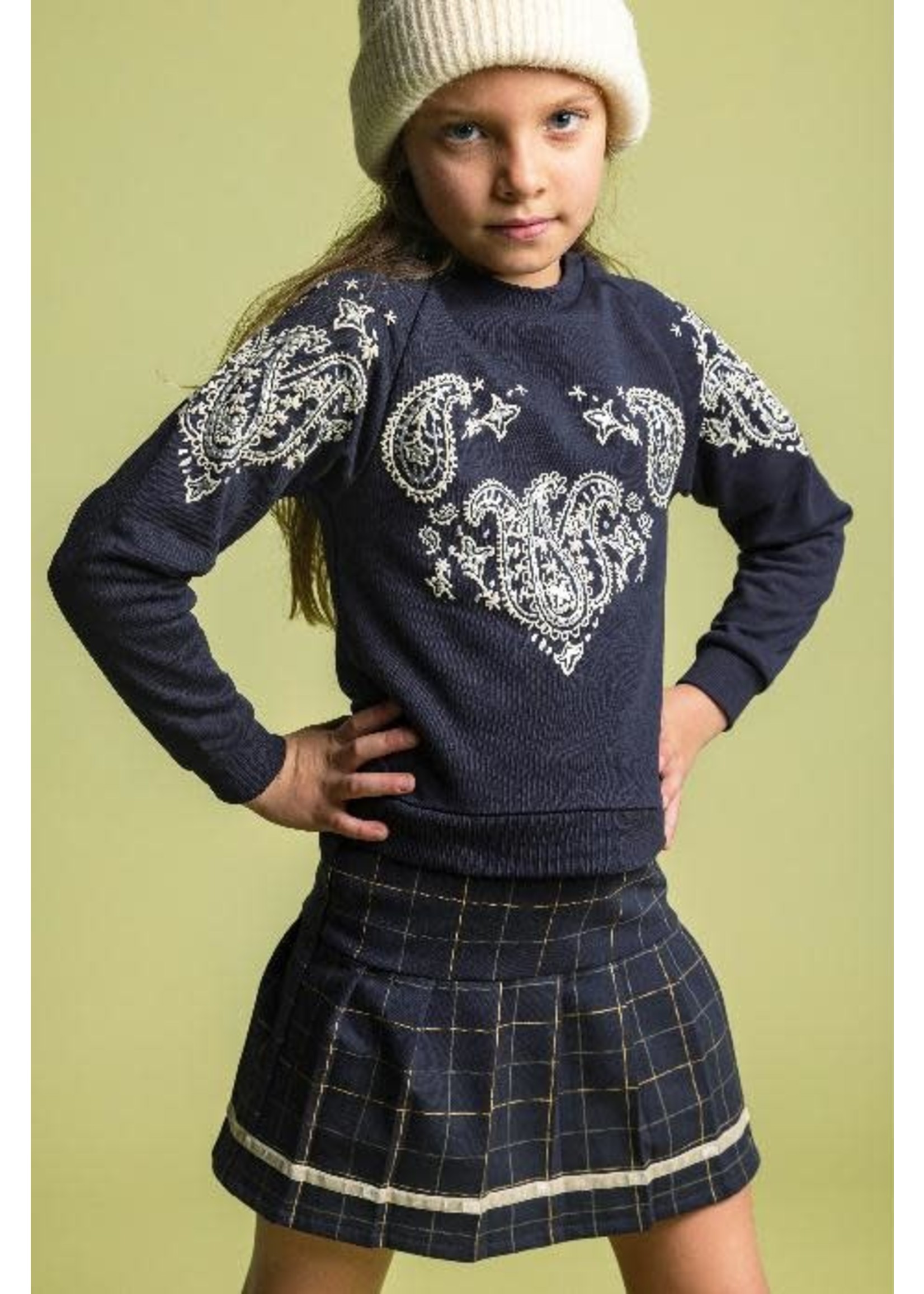 Like Flo Like Flo-Flo girls raglan sweater paisley flock