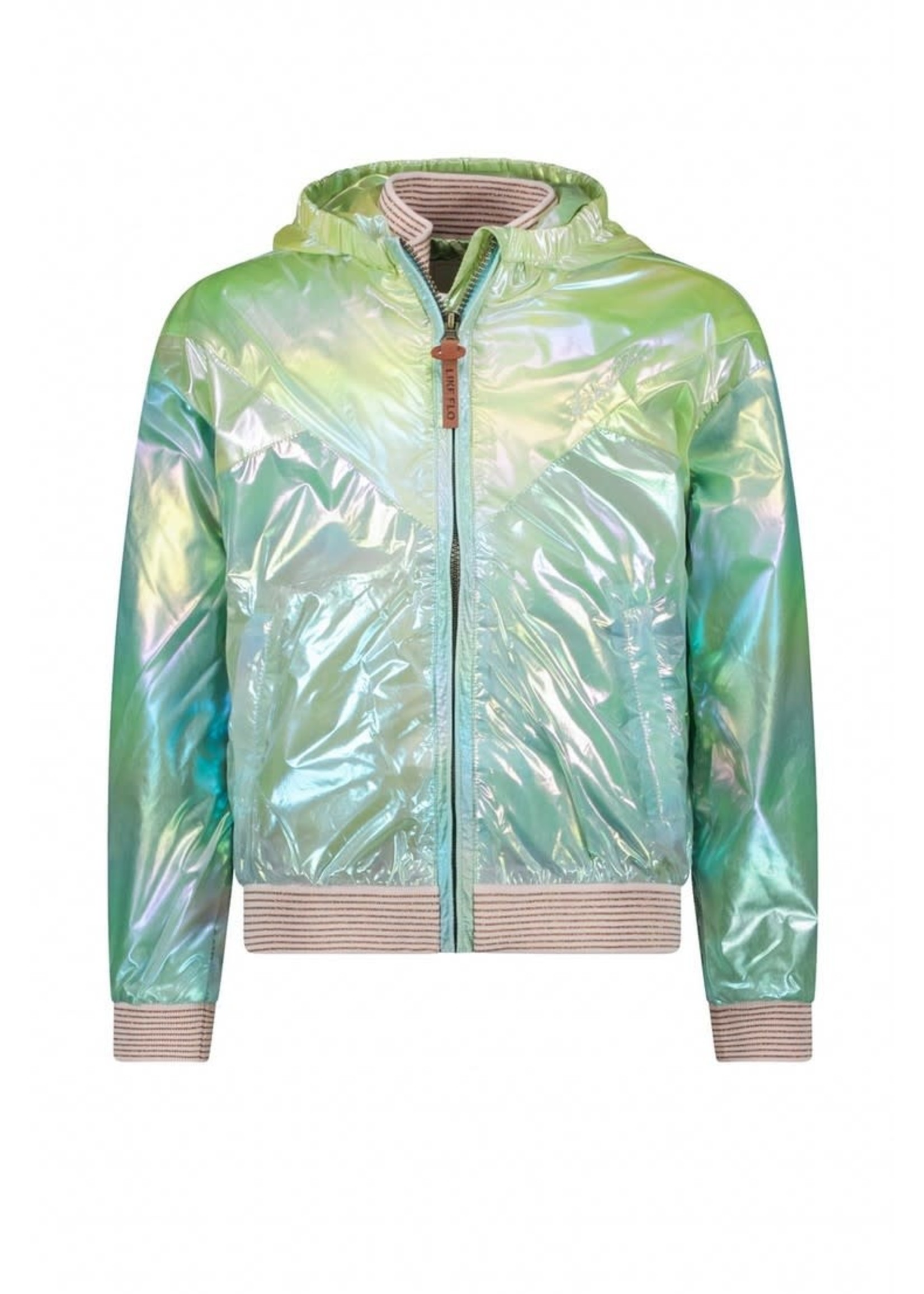 Like Flo Like Flo-Flo girls hooded rainbow jacket