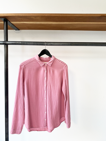Xirena pink cotton blouse size s