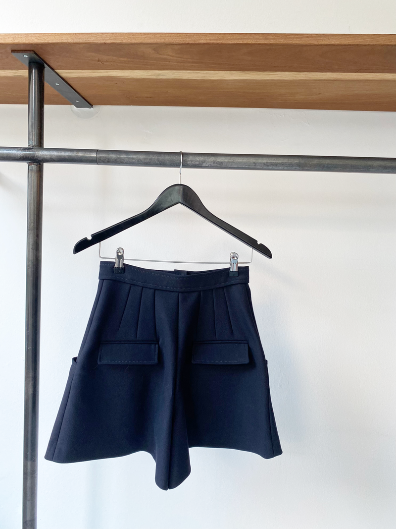 Isabel Marant wool blend navy shorts size 38