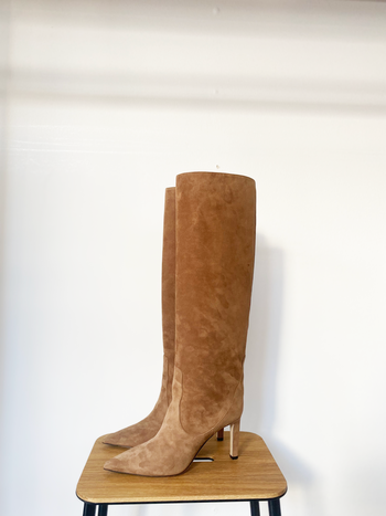 Jimmy Choo clove suede pointed toe knee boots size 38
