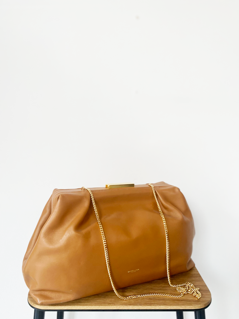 DeMellier leather clutch bag