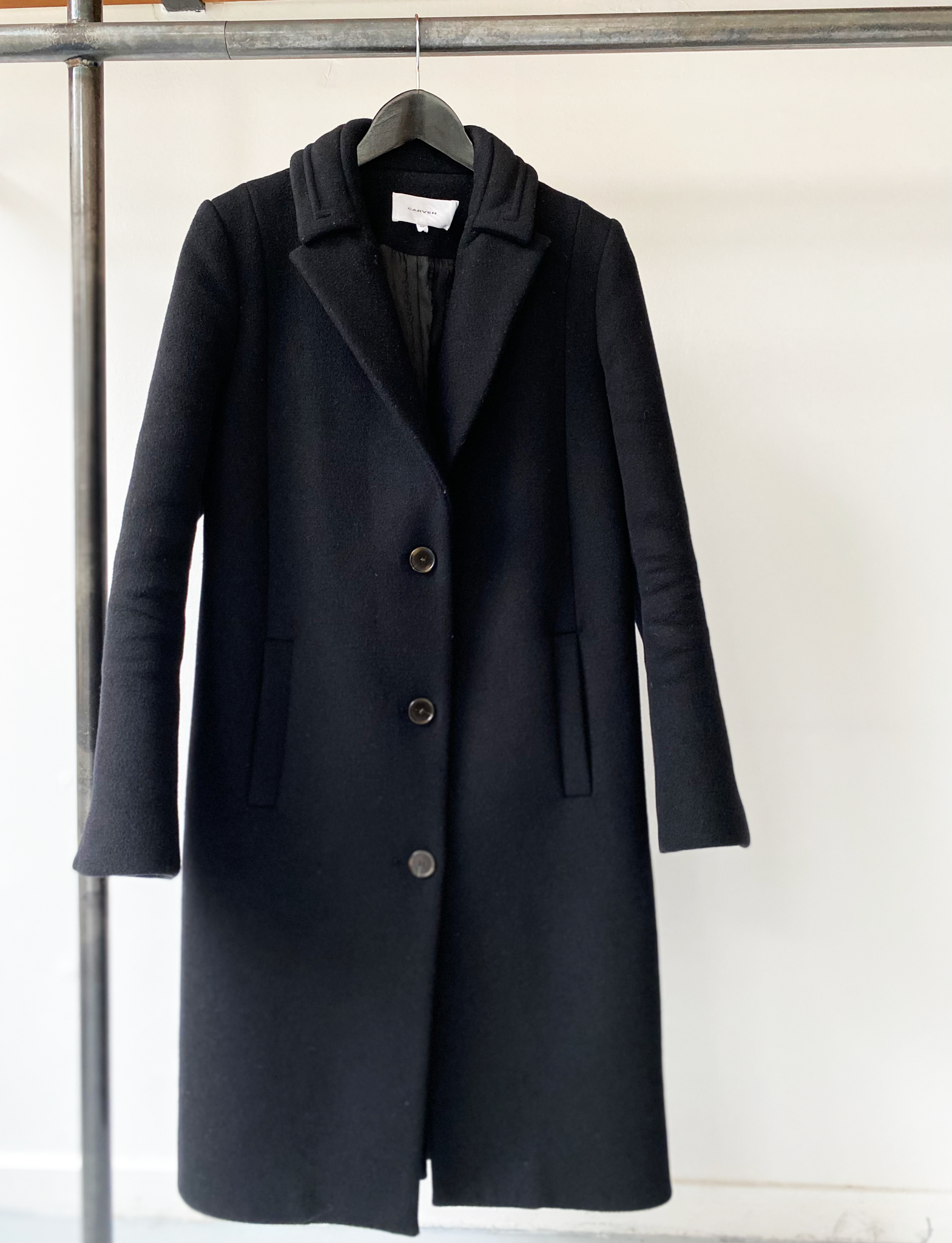 Carven wool blend coat size 38