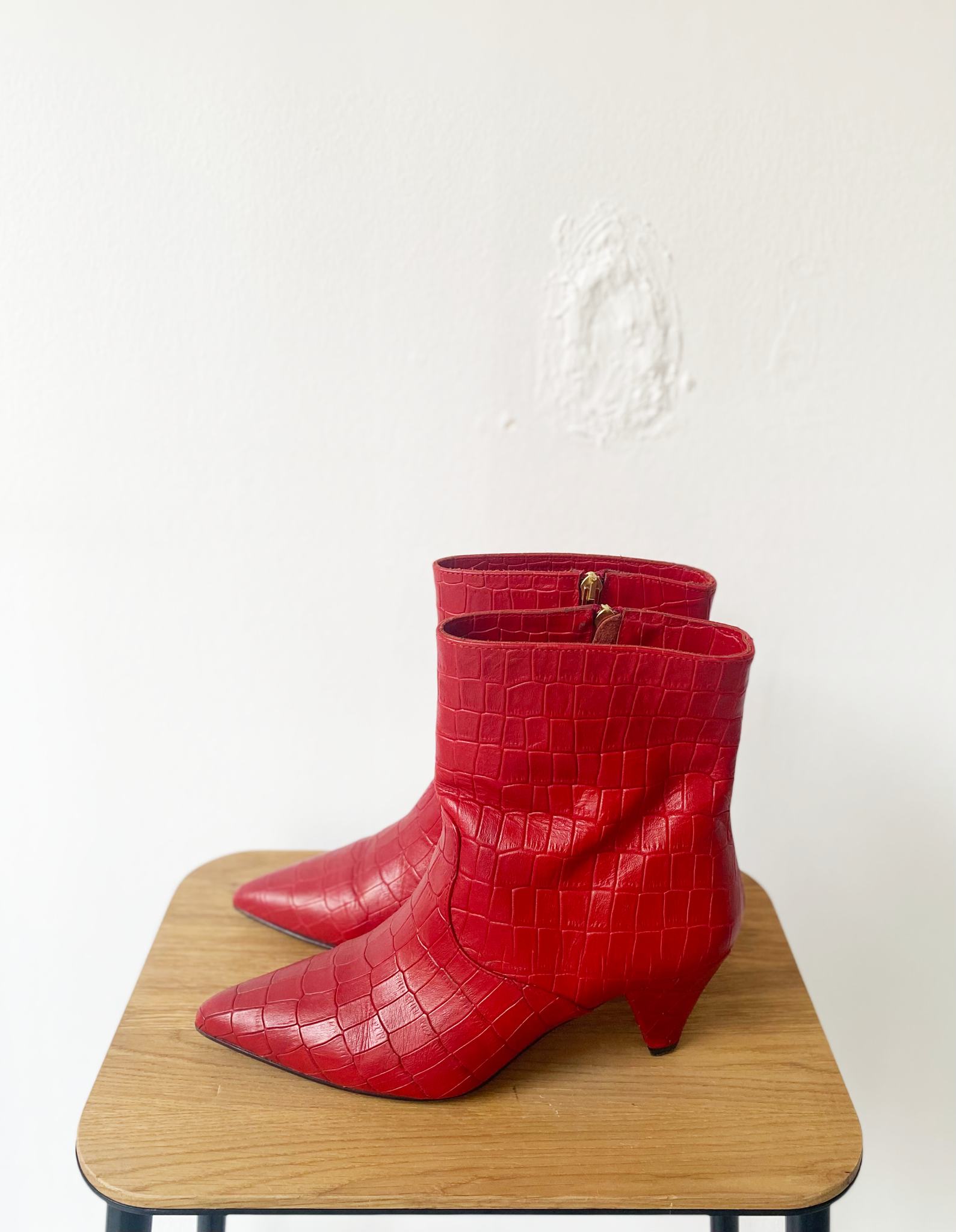 Essentiel Antwerp trimetal kitten heel booties size 38