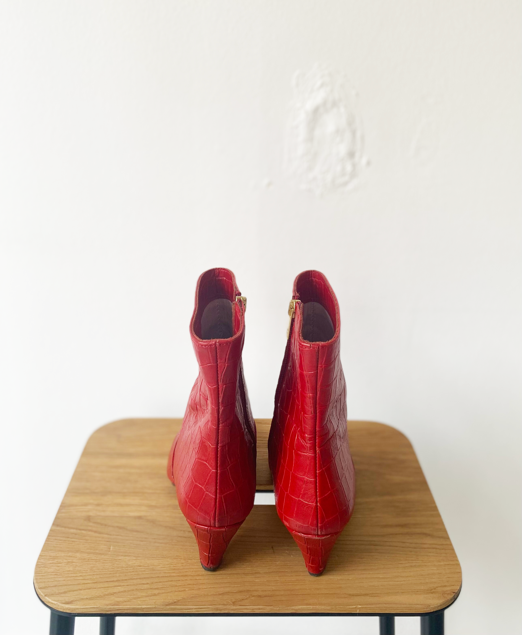 Essentiel Antwerp trimetal kitten heel booties size 38