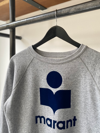 Isabel Marant Étoile grey logo sweater size 38