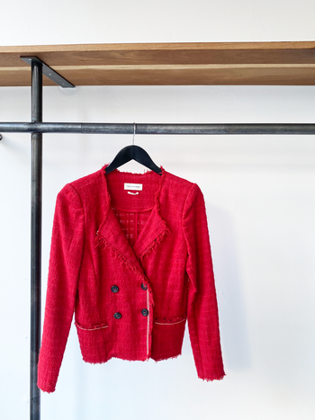 Isabel Marant Étoile bouclé jacket red size FR38