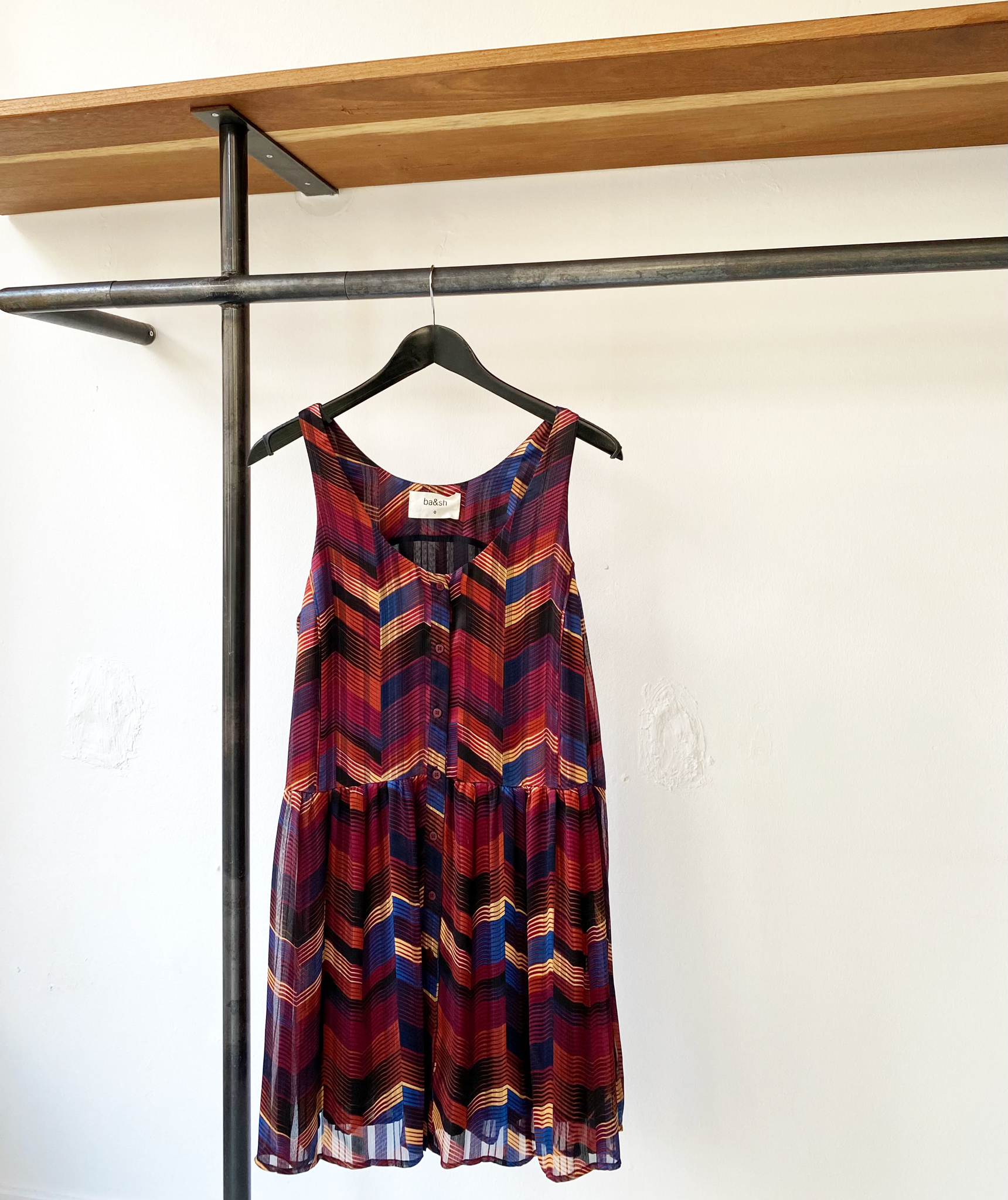ba&sh aztec pattern dress size XS