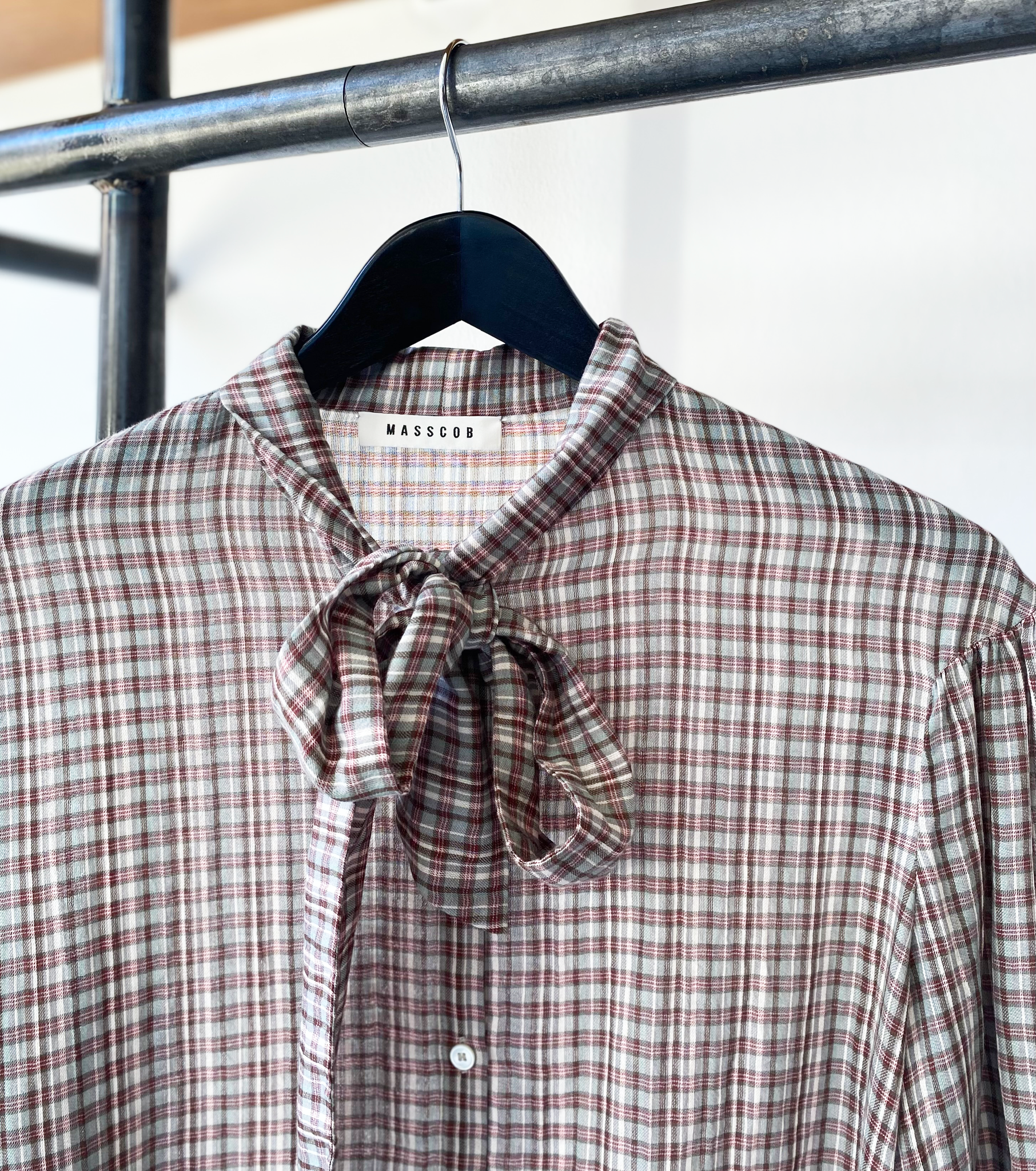 Masscob cotton checked shirt size L