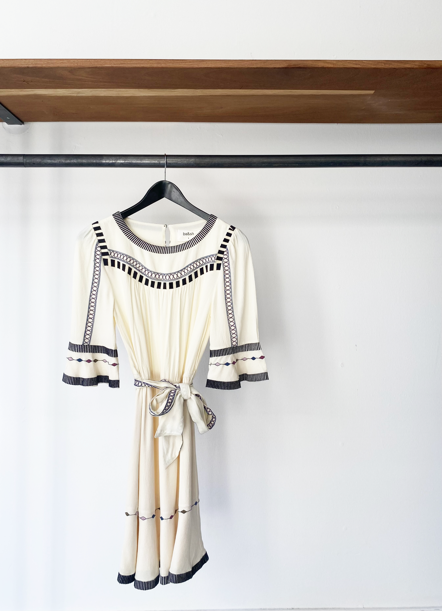 ba&sh embroidered dress size 1