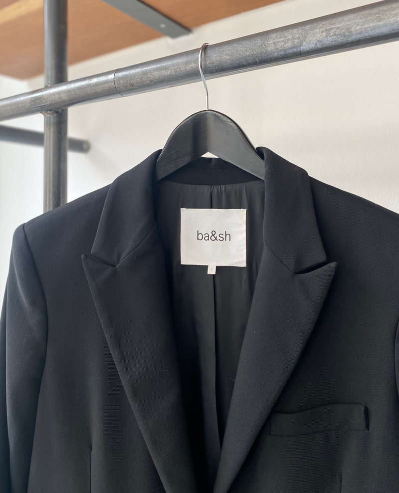 ba&sh black suit jacket size 1