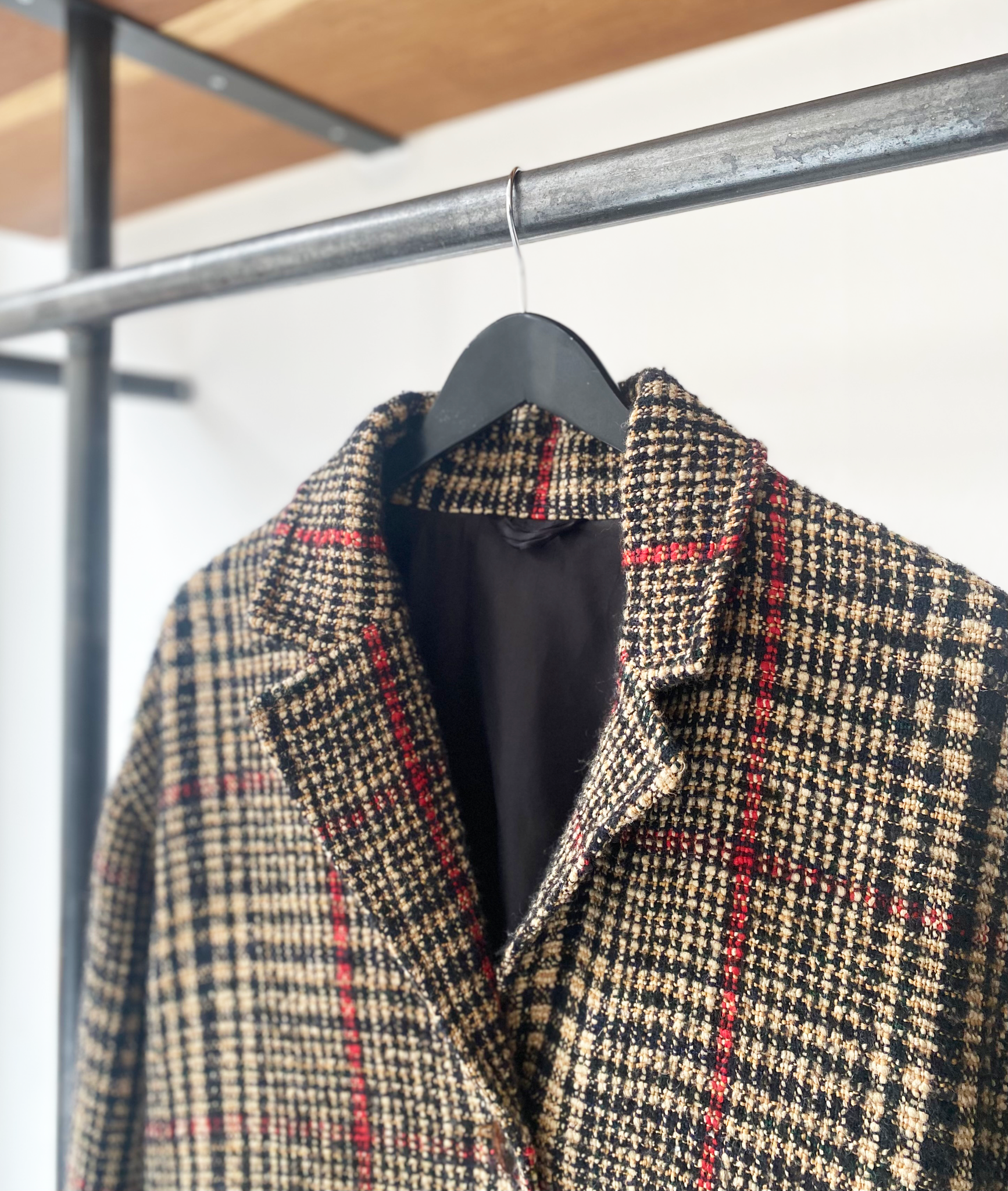 Samsøe Samsøe wool blend checked coat size S