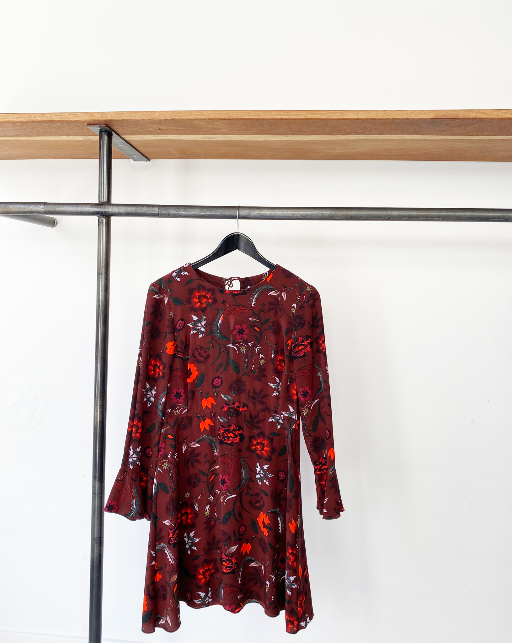 Sandro silk floral print dres size 2