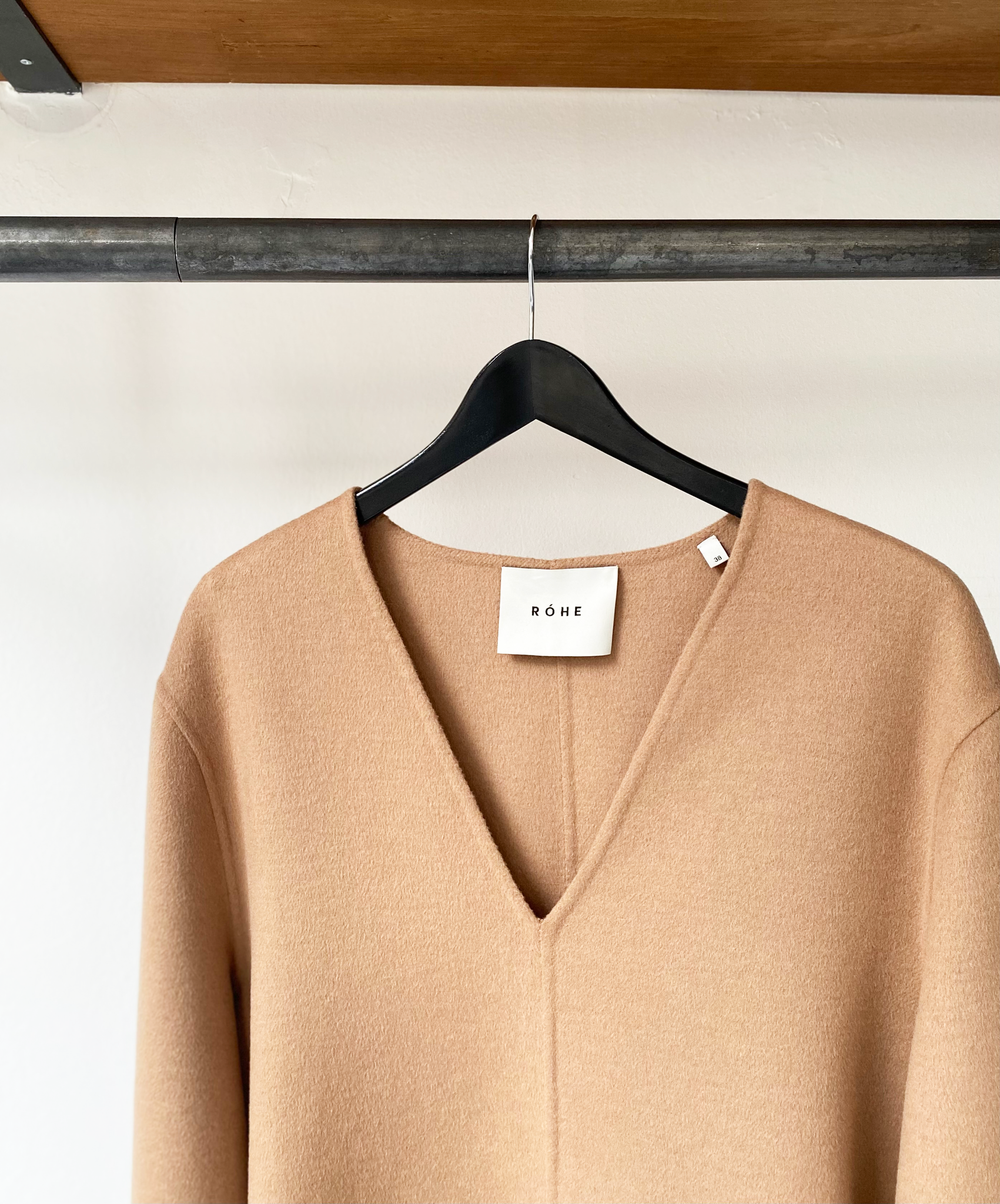 RÓHE Frames wool blend camel top size 38