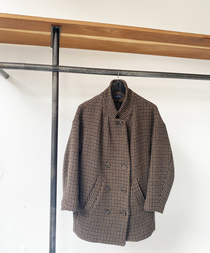 Soeur wool checkered coat size 34