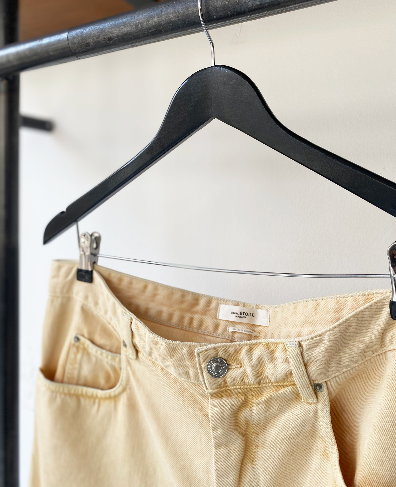 Isabel Marant Étoile soft-yellow pants size fr40