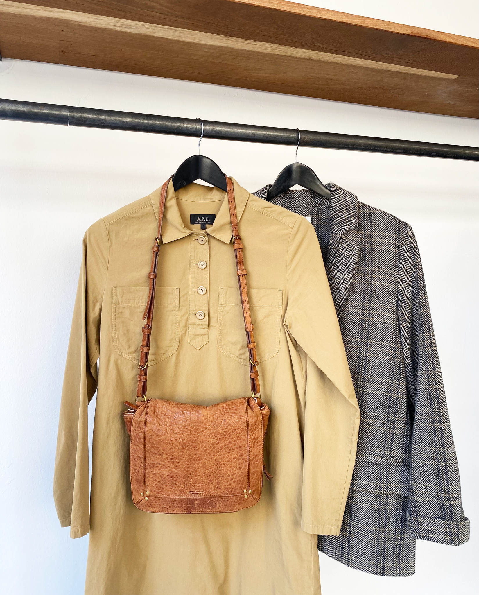 A.P.C. cotton mustard dress size S