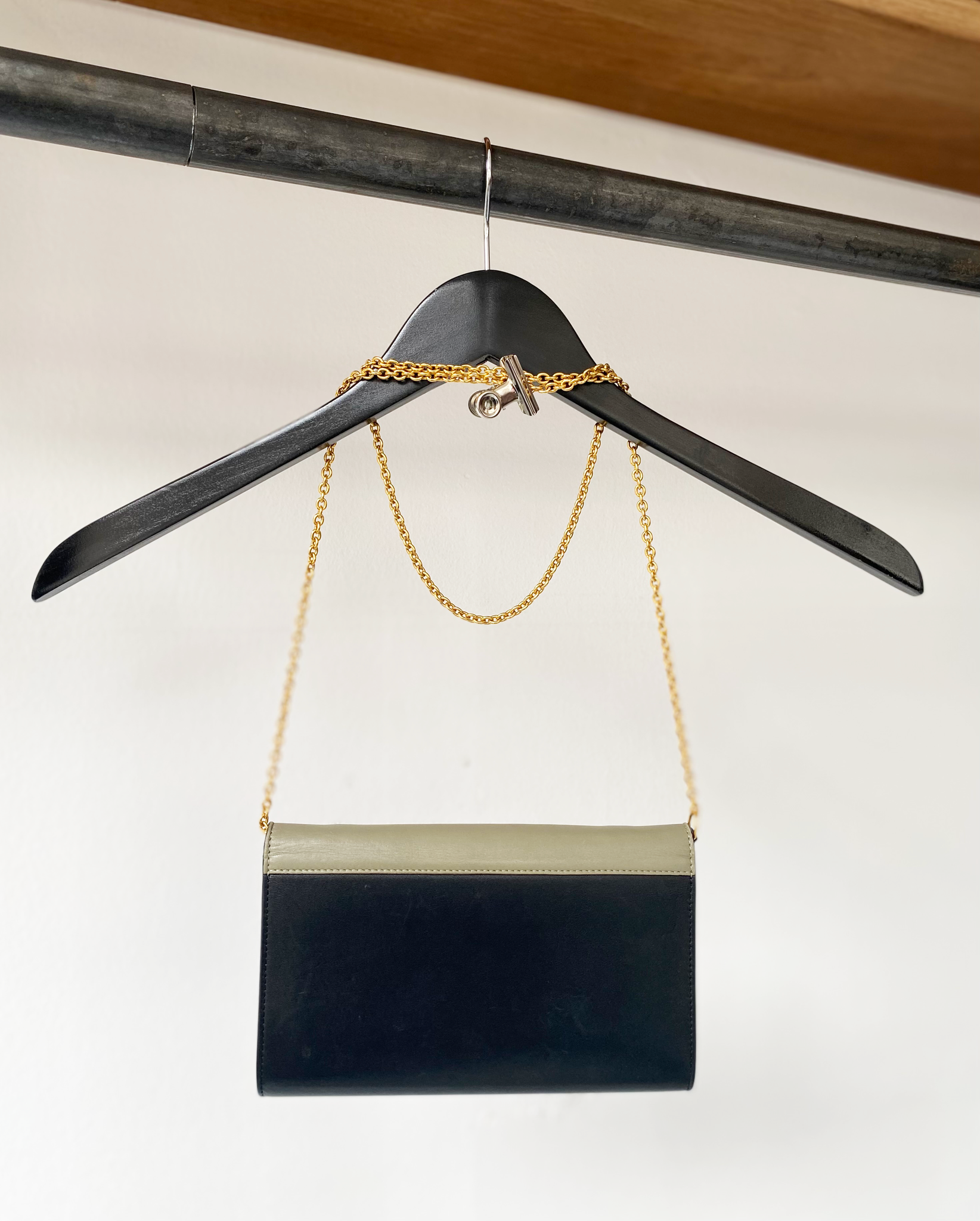 Céline pocket envelope bag khaki-pink