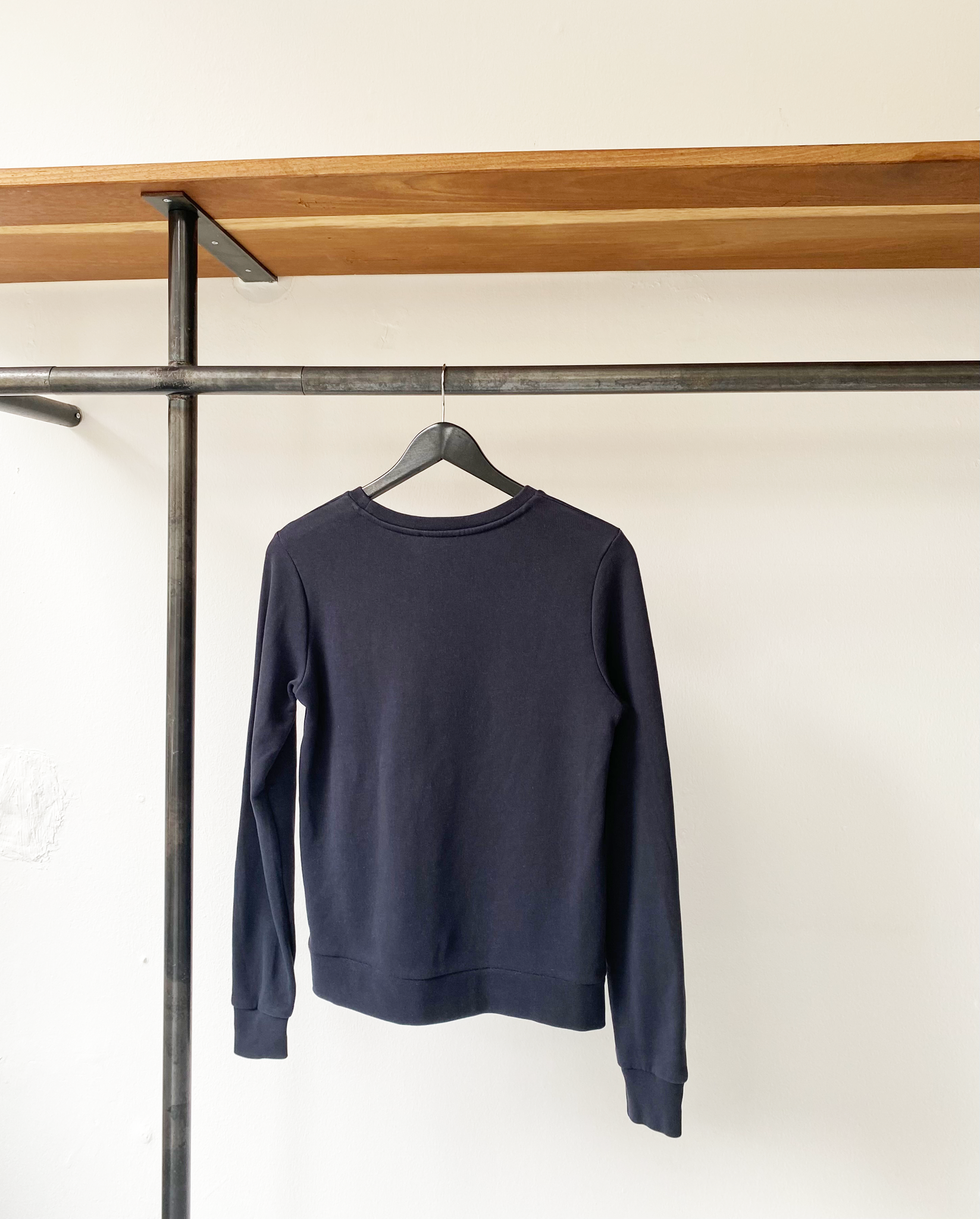 A.P.C. navy logo sweatshirt size S