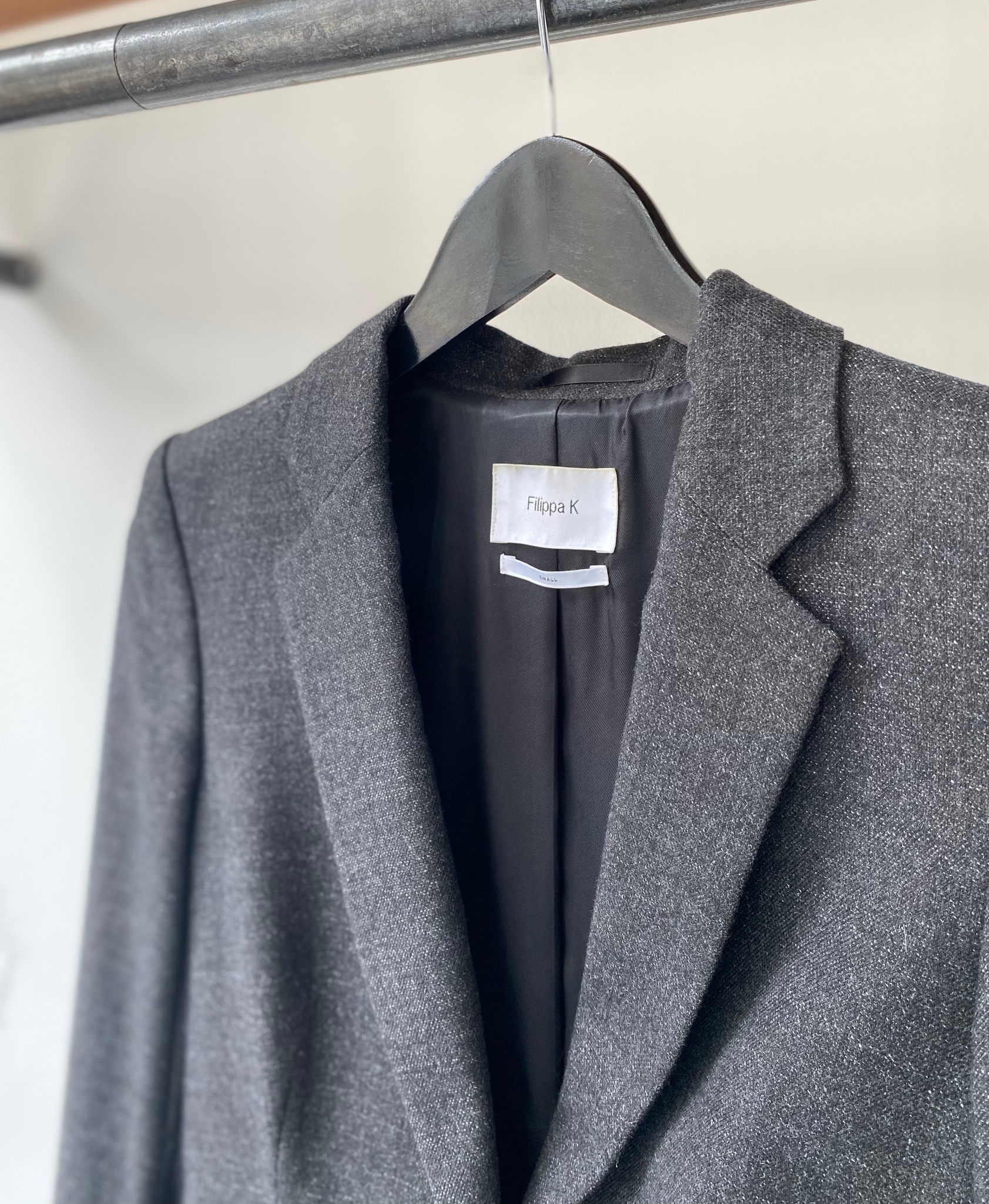 Filippa K grey wool mix jacket size S