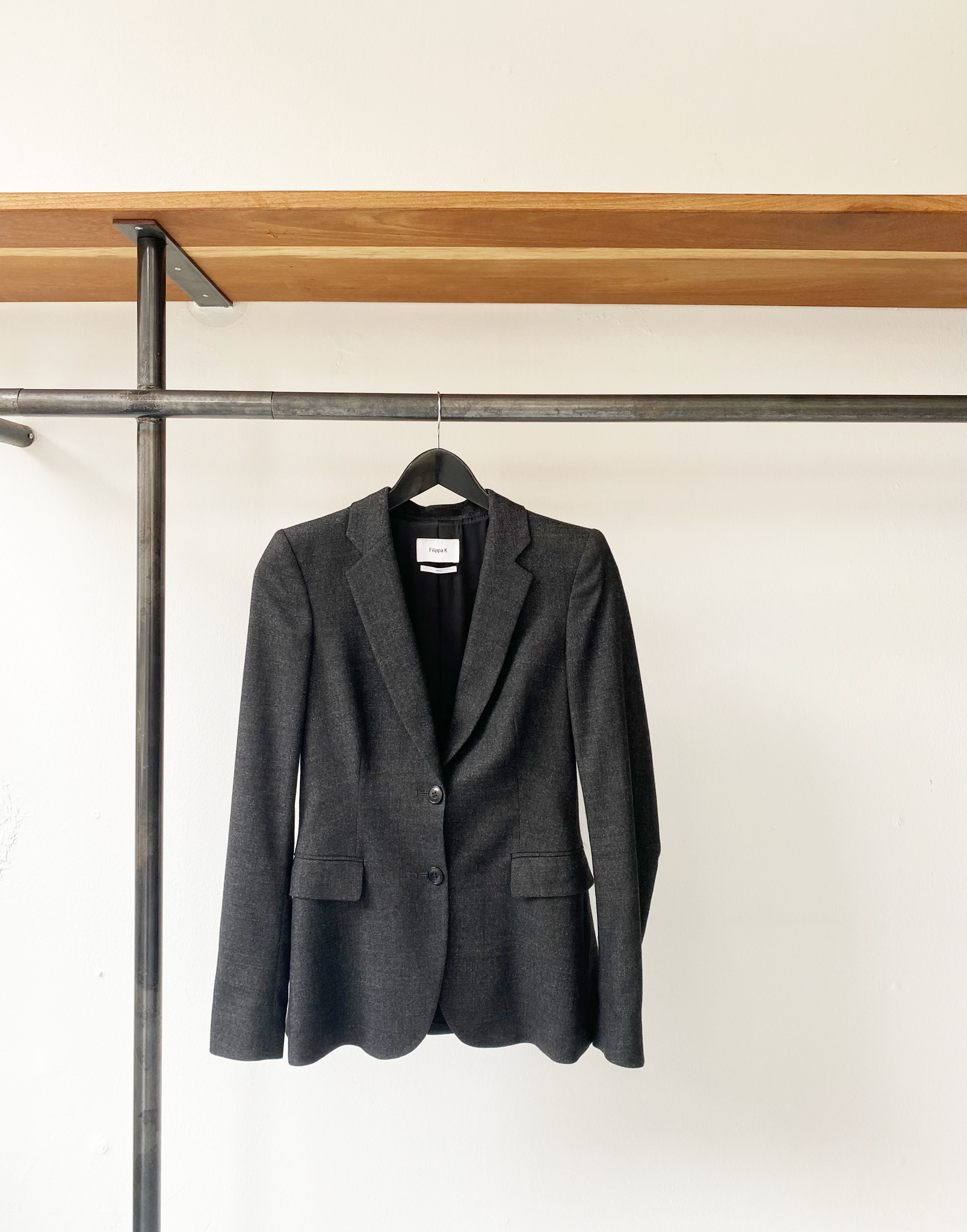 Filippa K grey wool mix jacket size S