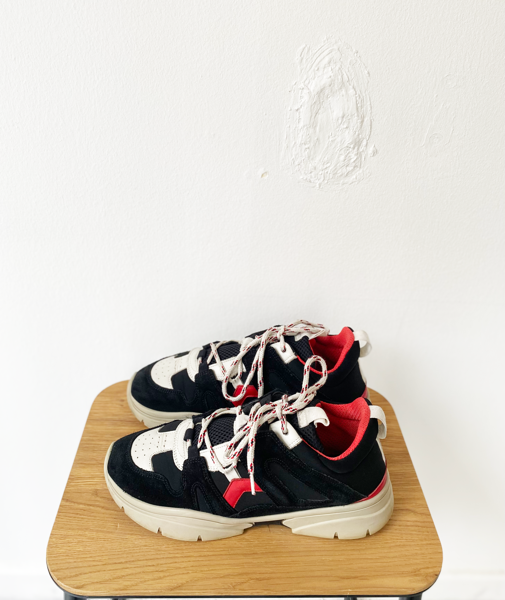 Isabel Marant suede sneaker black-white size 39