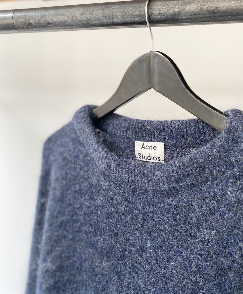 Acne Studios blue dramatic mohair knit size S
