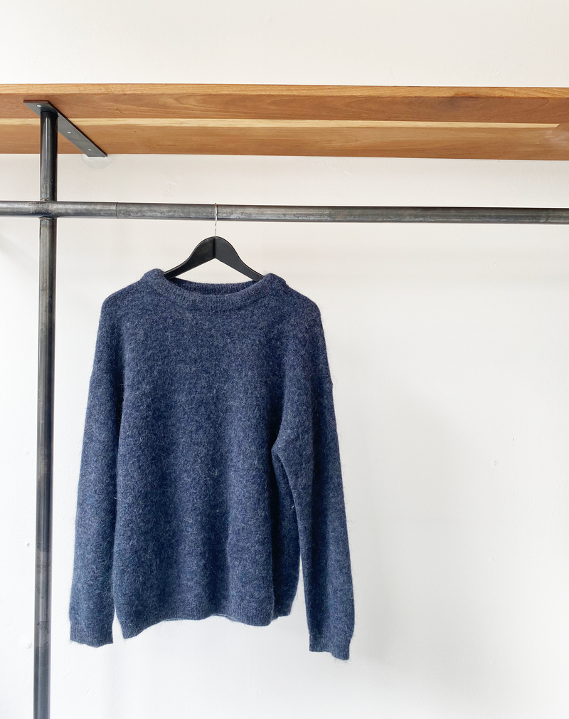 Acne Studios blue dramatic mohair knit size S