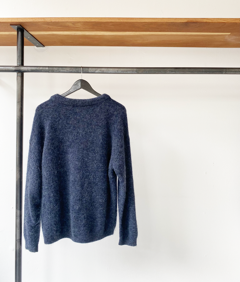 Acne Studios blue dramatic mohair knit size S