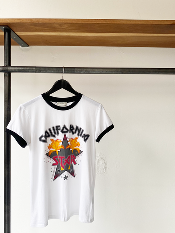 white t-shirt star size XS