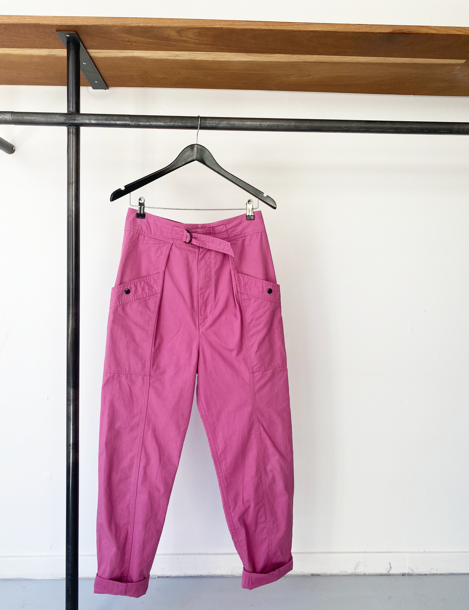 Isabel Marant Étoile high rise pink trousers size fr36
