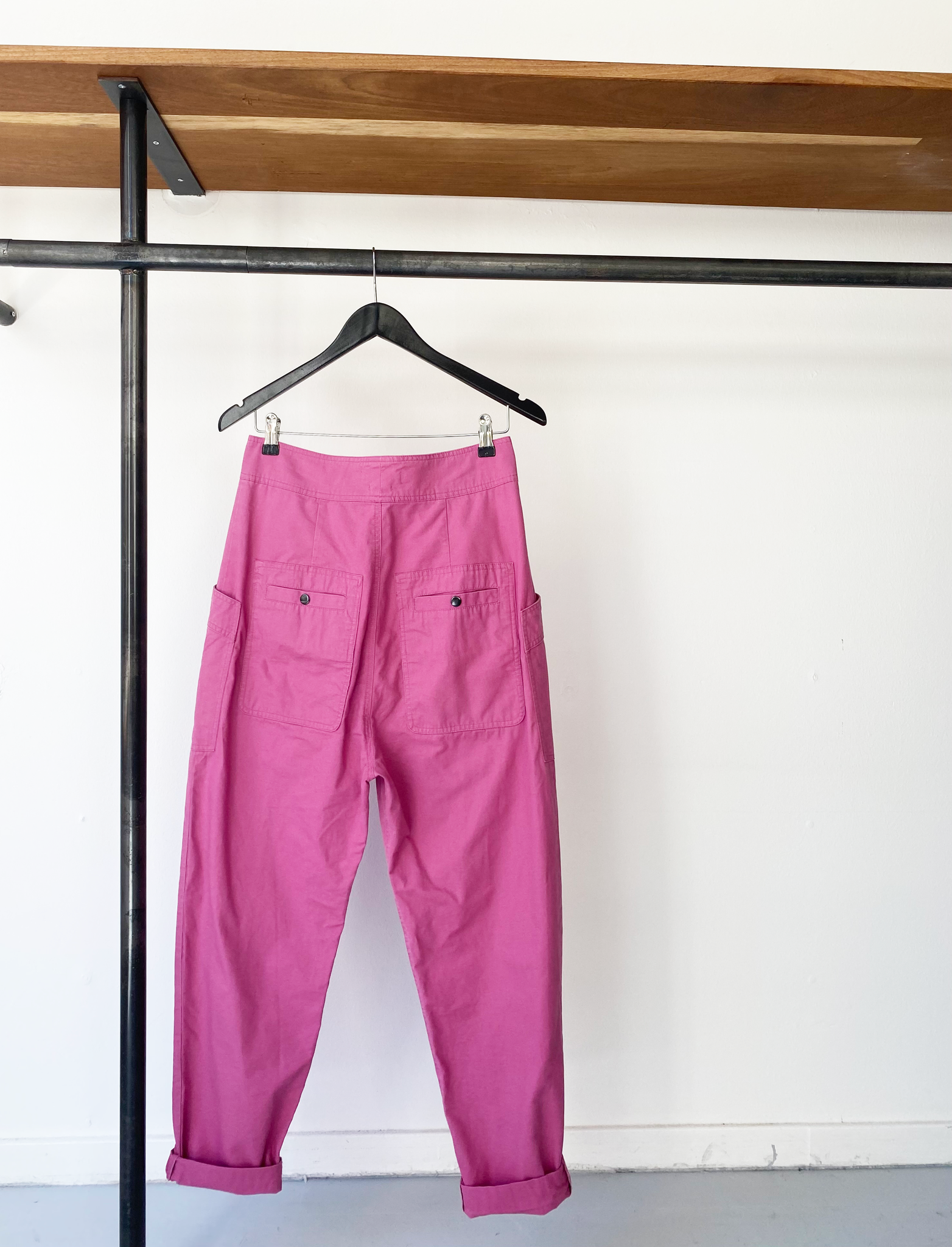 Isabel Marant Étoile high rise pink trousers size fr36