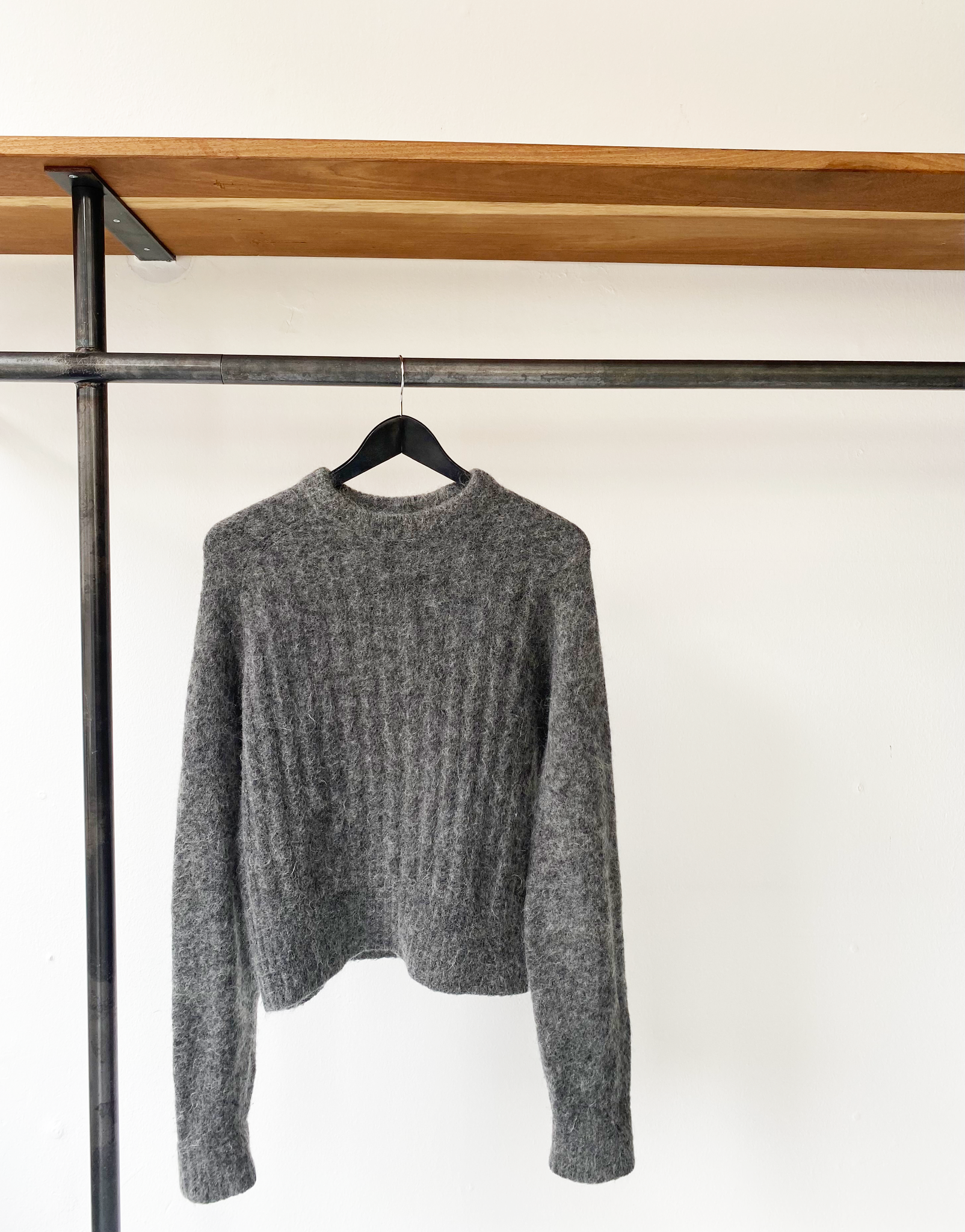 Acne Studios dania mohair grey knit size M - Reverse Studio