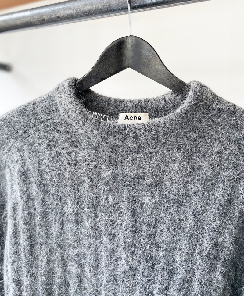 Acne Studios dark grey mohair knit size M