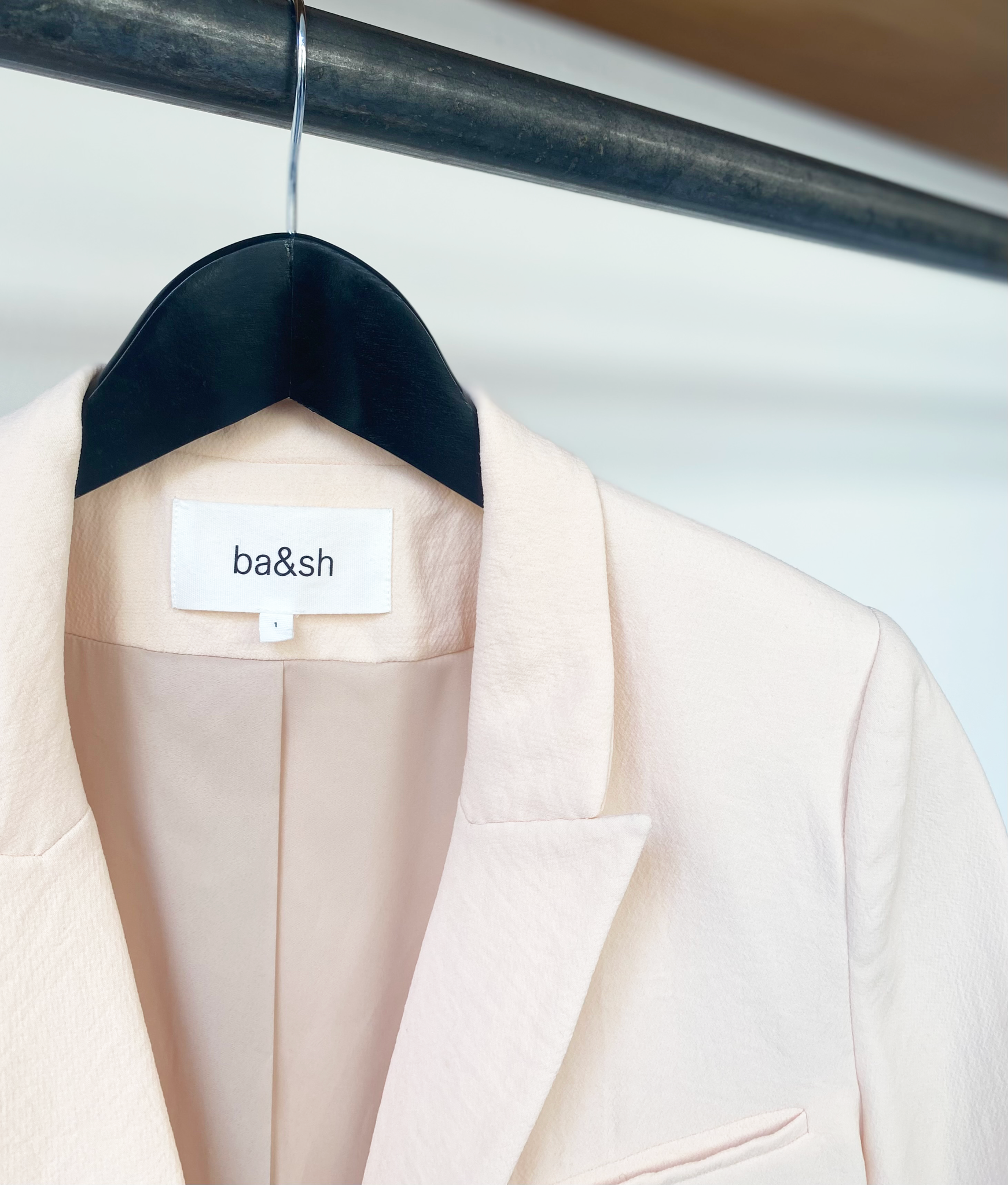 ba&sh salmon colored blazer size 1 [S]