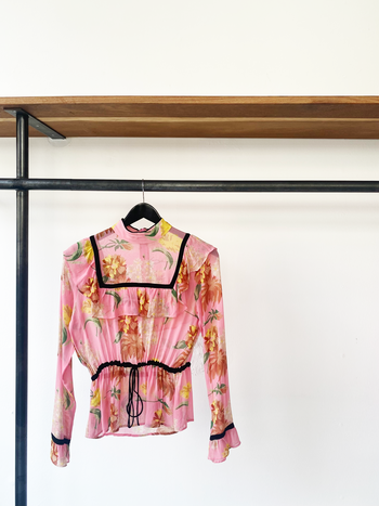 Ganni floral print blouse size 36