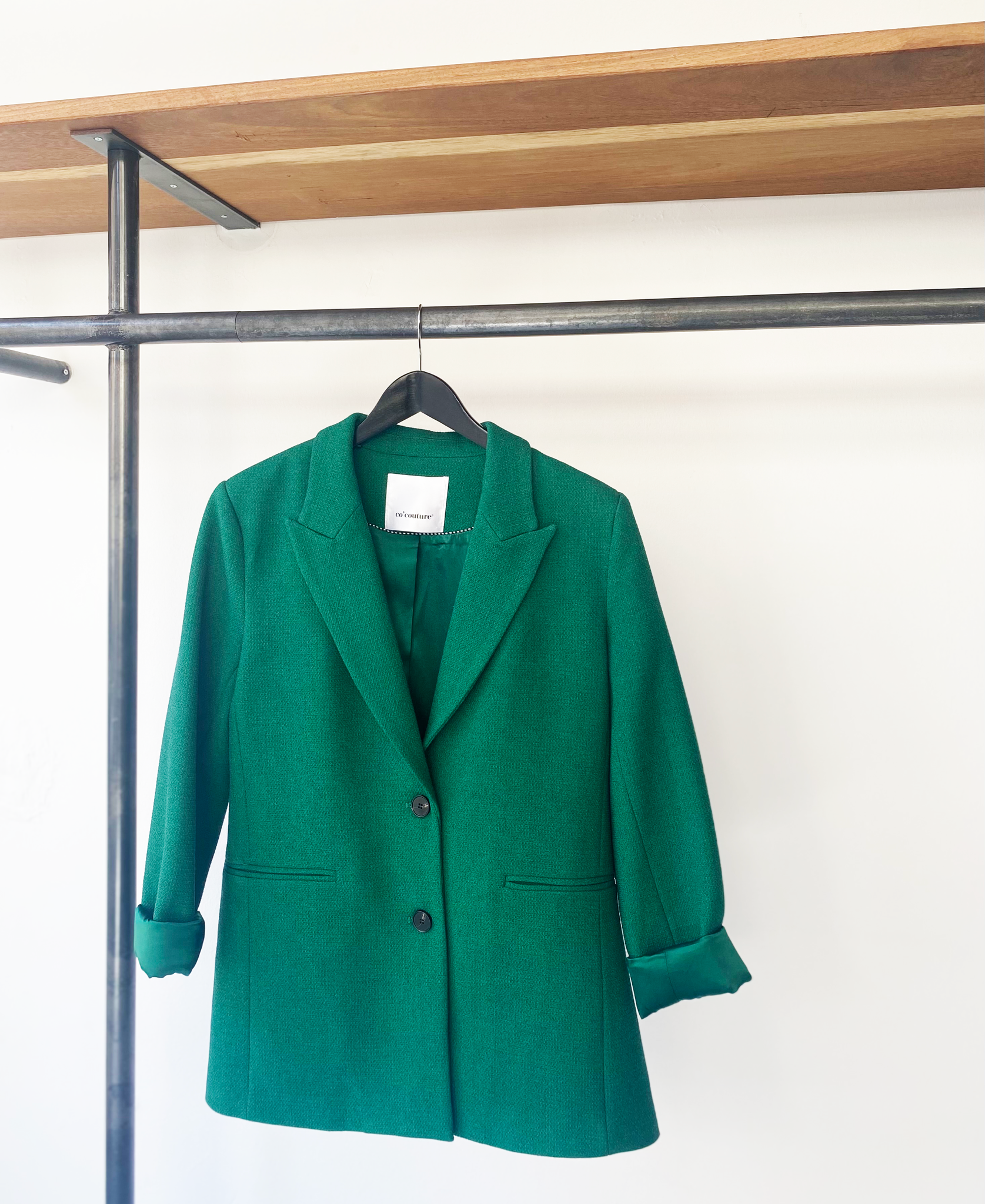 Co'Couture forrest green blazer size XS