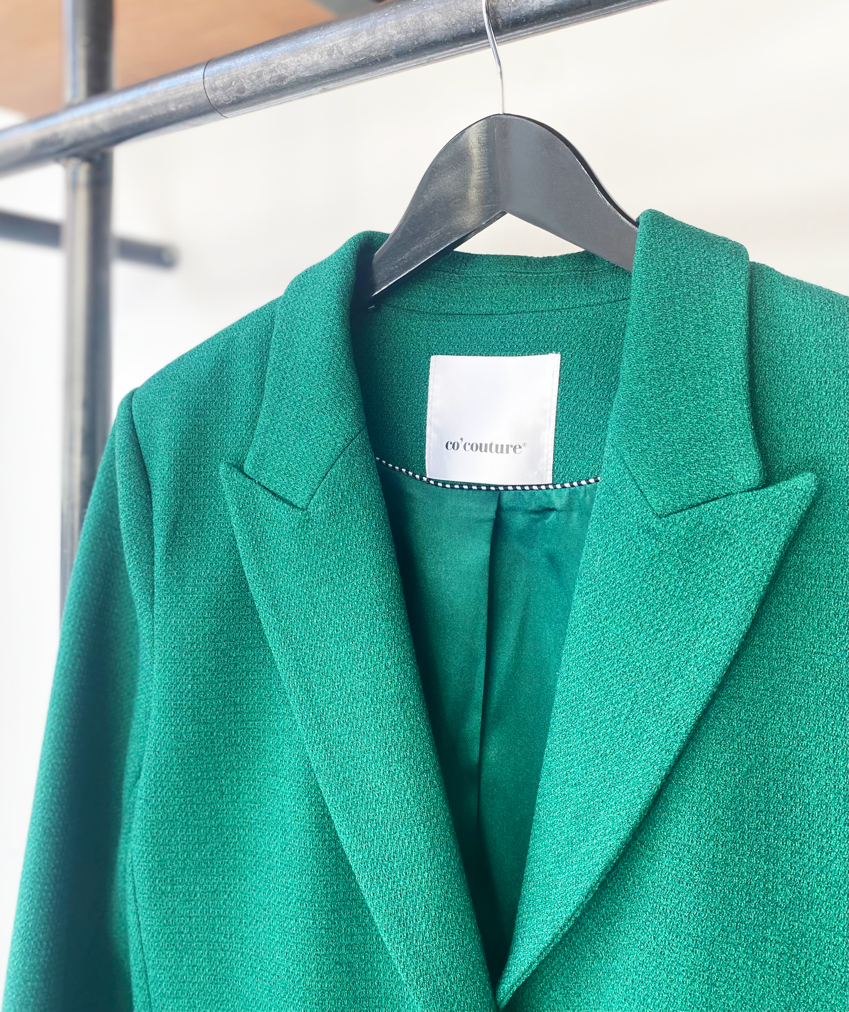 Co'Couture forrest green blazer size XS