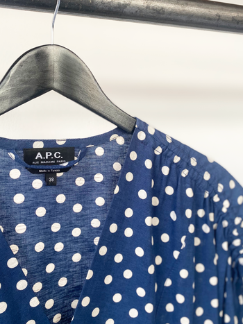 A.P.C. polka dot print dress size 38