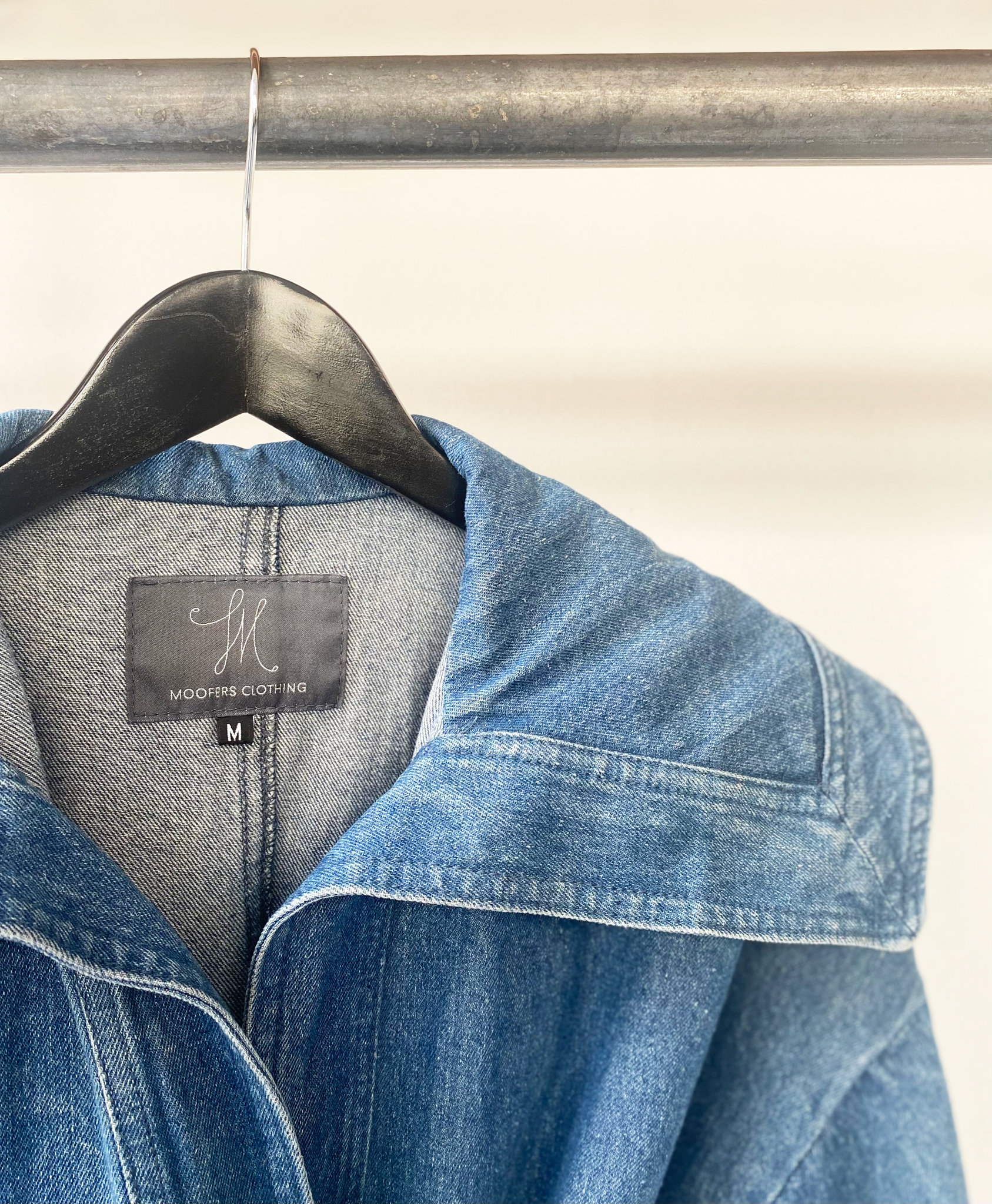 Moofers Clothing denim jacket with belt size M