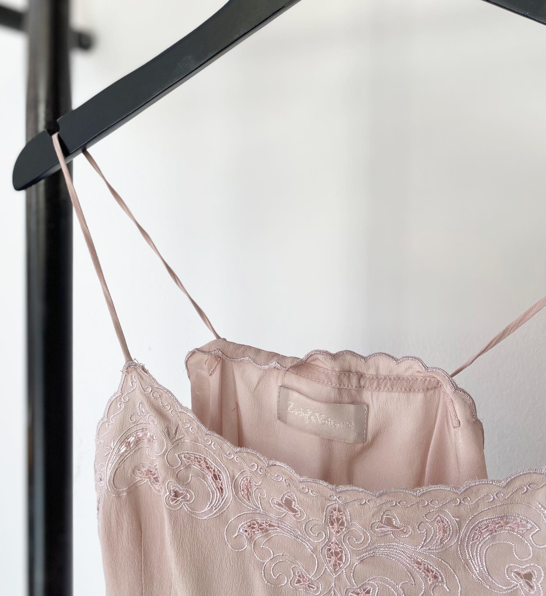 Zadig & Voltaire silk pink top size S