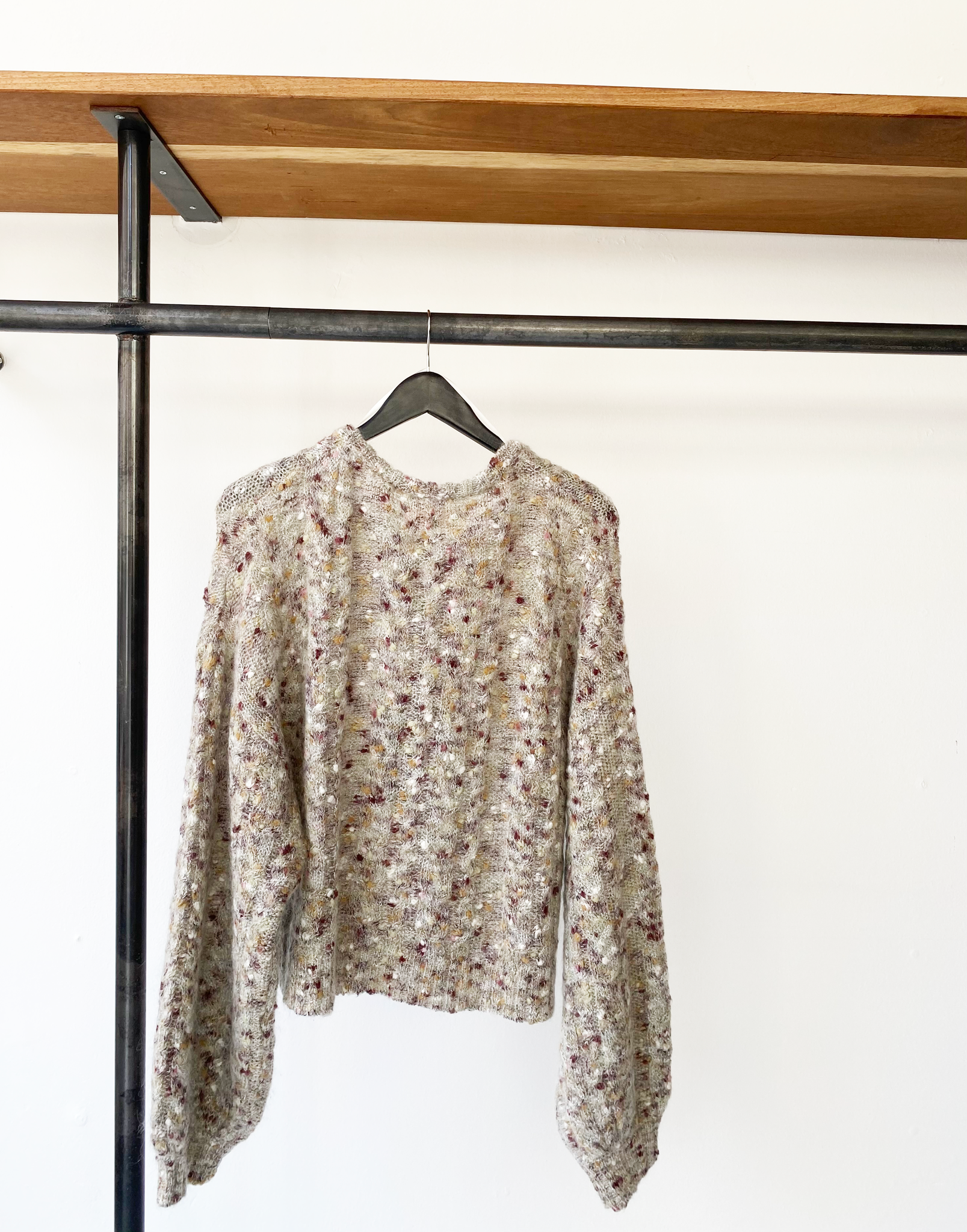 Custommade knitted colored cardigan size L