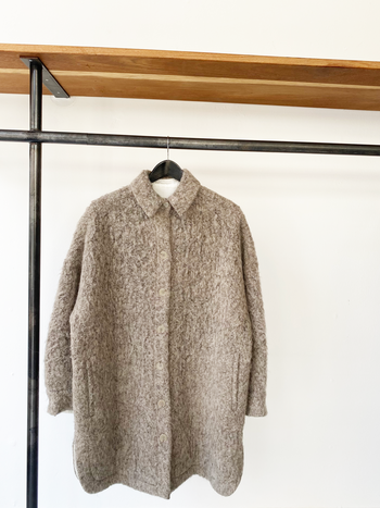 IRO paris wool oversized coat taupe size 36