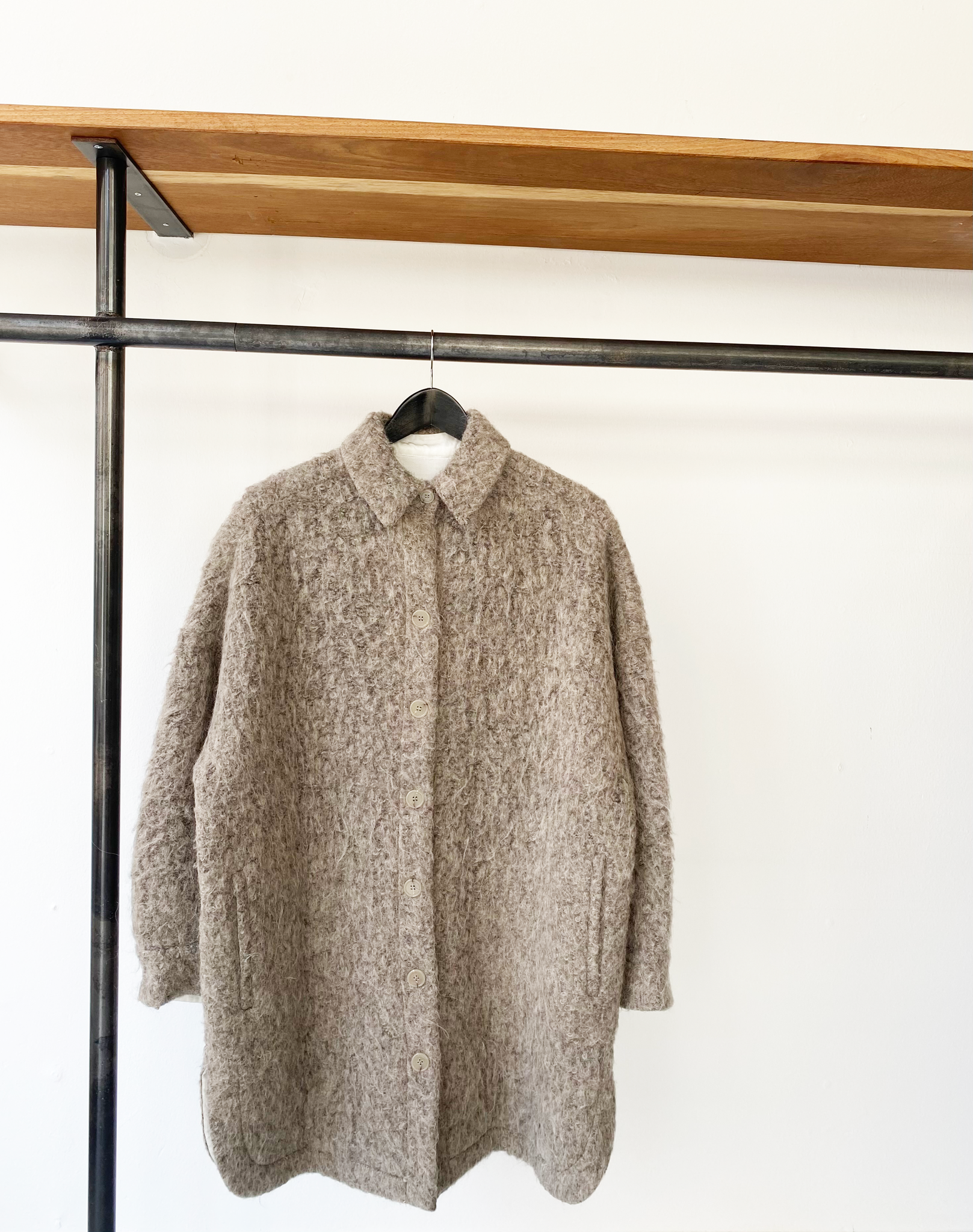 IRO paris wool oversized coat taupe size 36