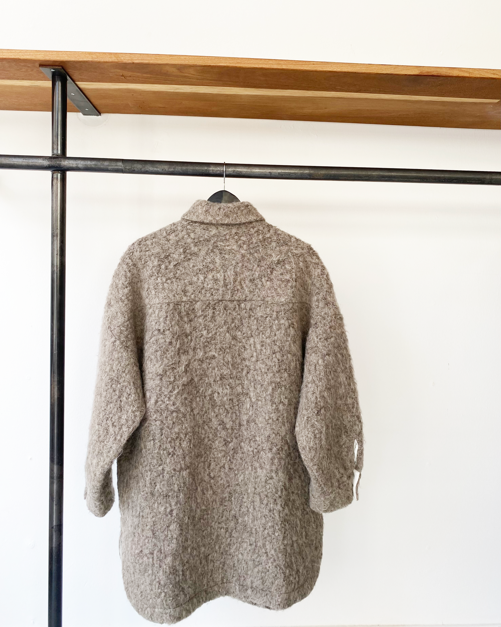 IRO paris wool oversized coat taupe size 36