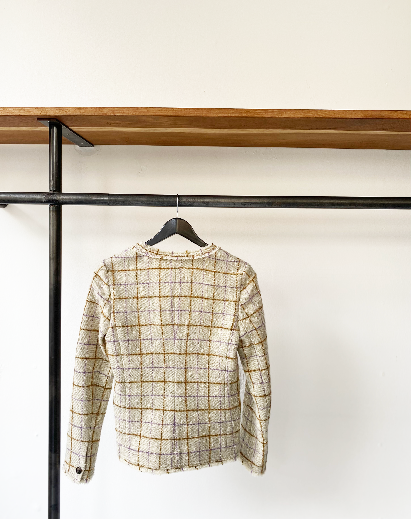 Isabel Marant Étoile wool checked textured jacket size 36